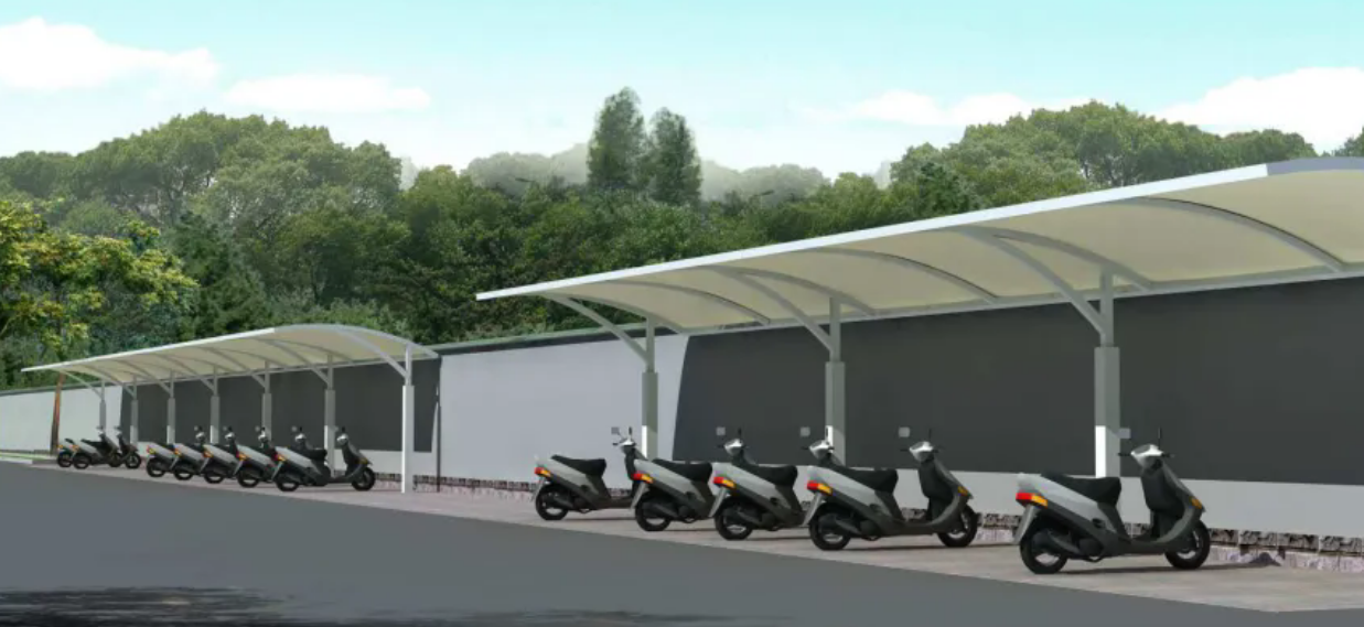 福建利達電動自行車充電車棚簡易式智能噴水滅火系統